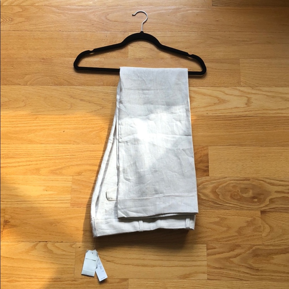 NWT J Crew Light Taupe Line Sz2 Cafe Trouser